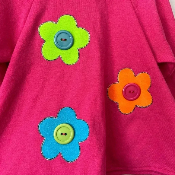 Vintage Lightening Bug Flower Power Long Sleeve  Shirt | Size 2T - Picture 2 of 4